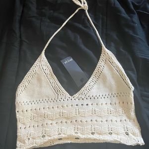 Nasty Gal Handmade Crochet Halter top